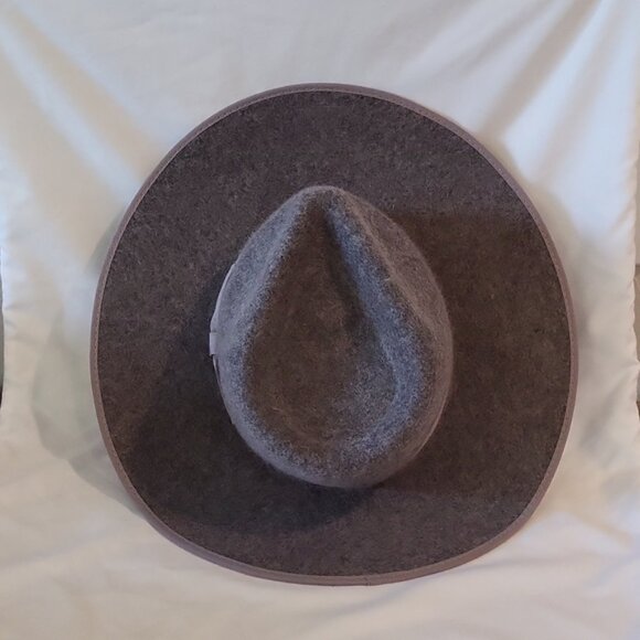 Olive & Pique Grey Barry Felt Panama Hat Adjustable 100% Wool